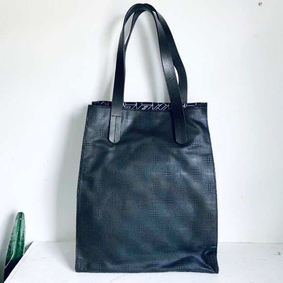 L.a.m.b Frankie 2 Black Structured Large Tote Bag New With Tags - Picture 2 of 16